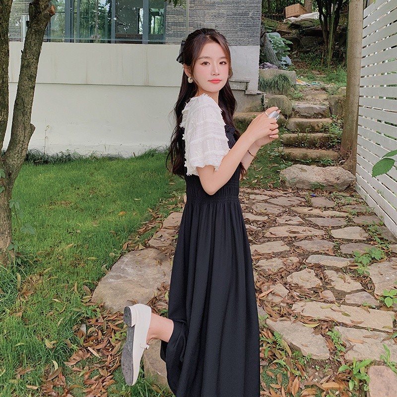 新款现货2025夏季时尚拼接连衣裙2C098-8892P120K178,女装连衣裙,2C098