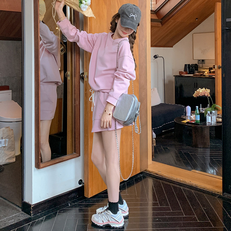 【现货】粉色少女系卫衣套装088-7712P145K198,女装套装/套裙,2C088