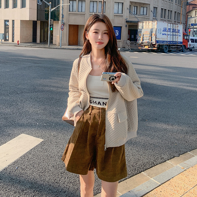 现货：秋冬新款休闲宽松加厚夹克外套2C135-2386P135K198,女装短外套,2C135