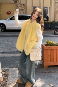 糖果色多巴胺水貂绒仿皮草外套女冬皮毛一体2C353--710# P170K258图片