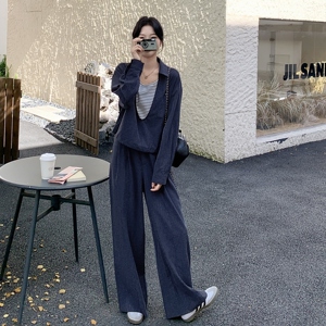 新款假两件宽松休闲套装图片