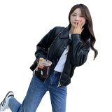 现货秋装新款PU皮衣2C092-683-P145-K198，女装皮衣，2C092