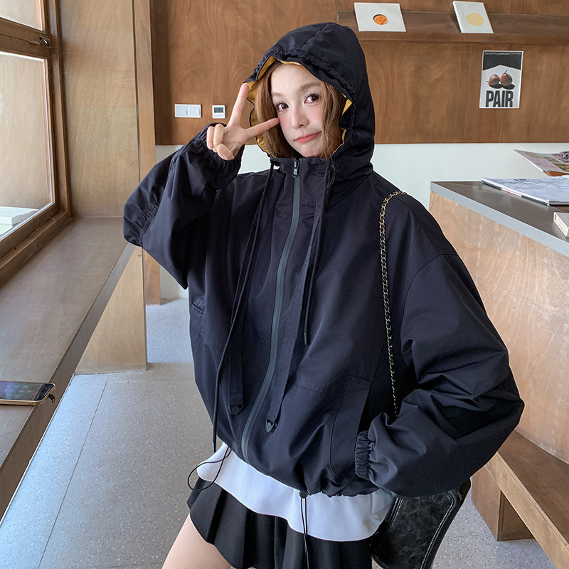 【现货】撞色休闲冲锋衣外套2C301-1307-P155-K238,女装短外套,2C301