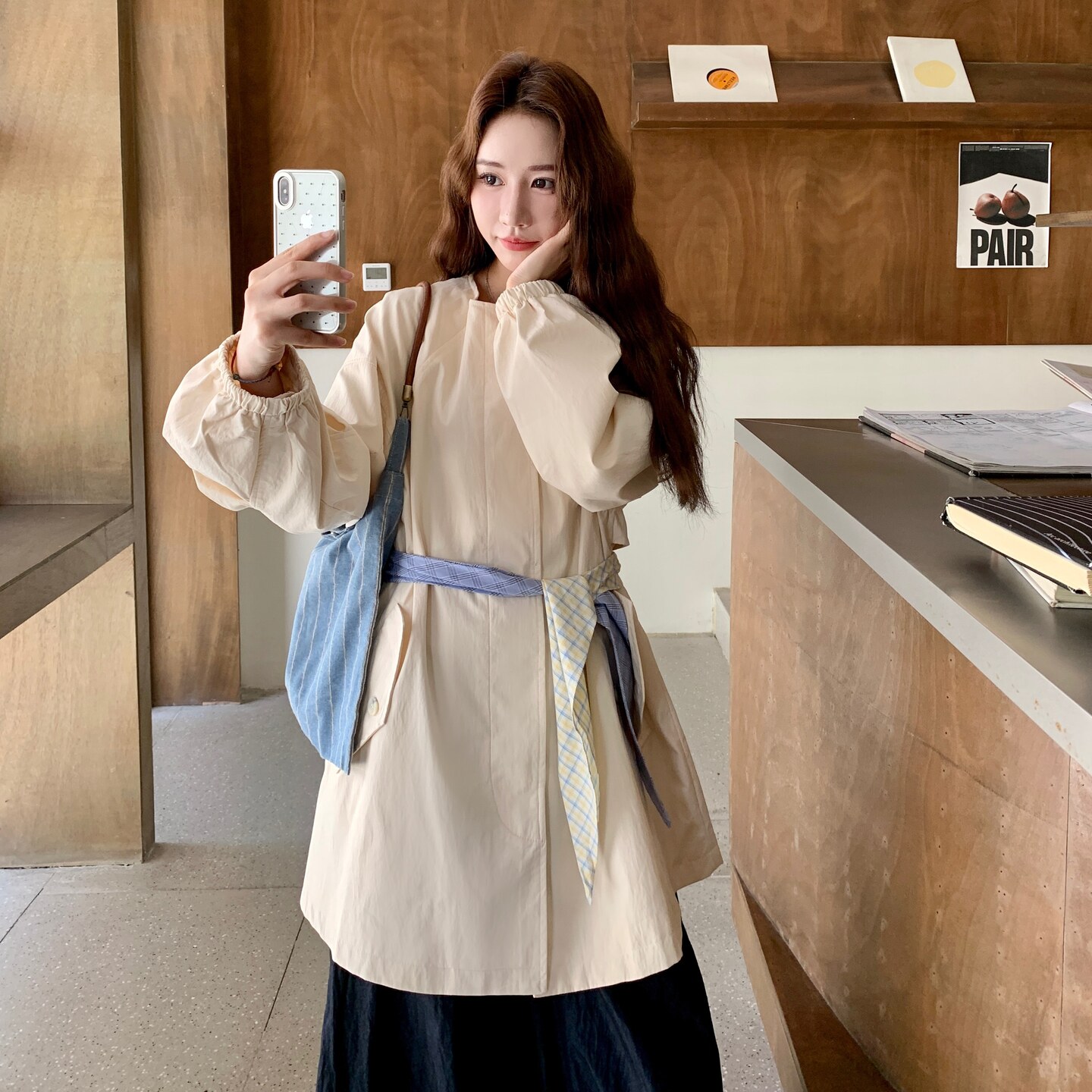松弛感休闲减龄风衣外套女秋季2025新款显瘦巨好看大衣爆款高级感,女装风衣,2C290