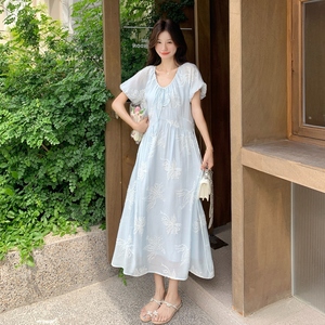【 现货】连衣裙女2025夏季新款短袖裙子2C227/2551/P155K218图片