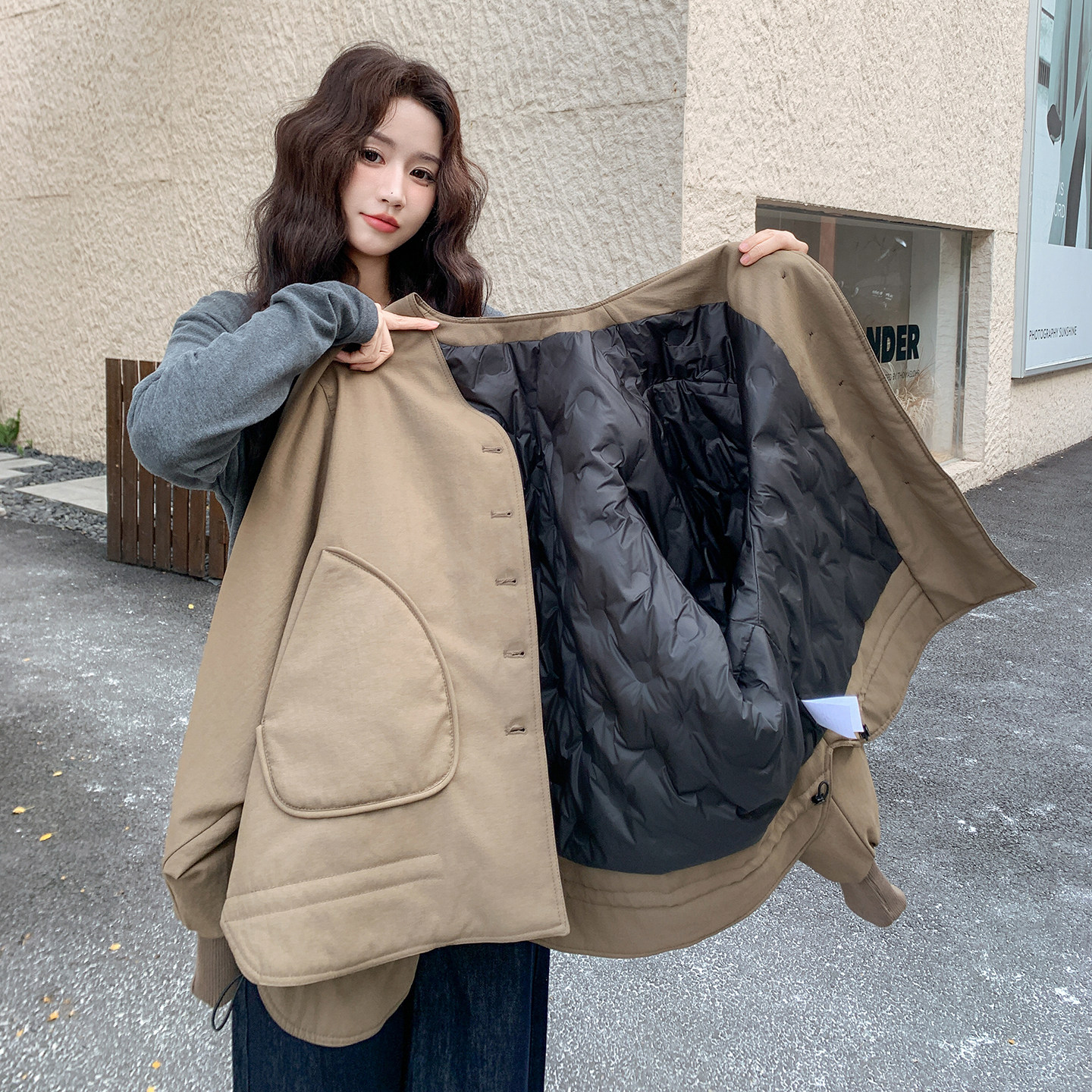 【现货】配围巾高颜值90绒羽绒服2C301-1393-P295-K448,女装羽绒服,2C301