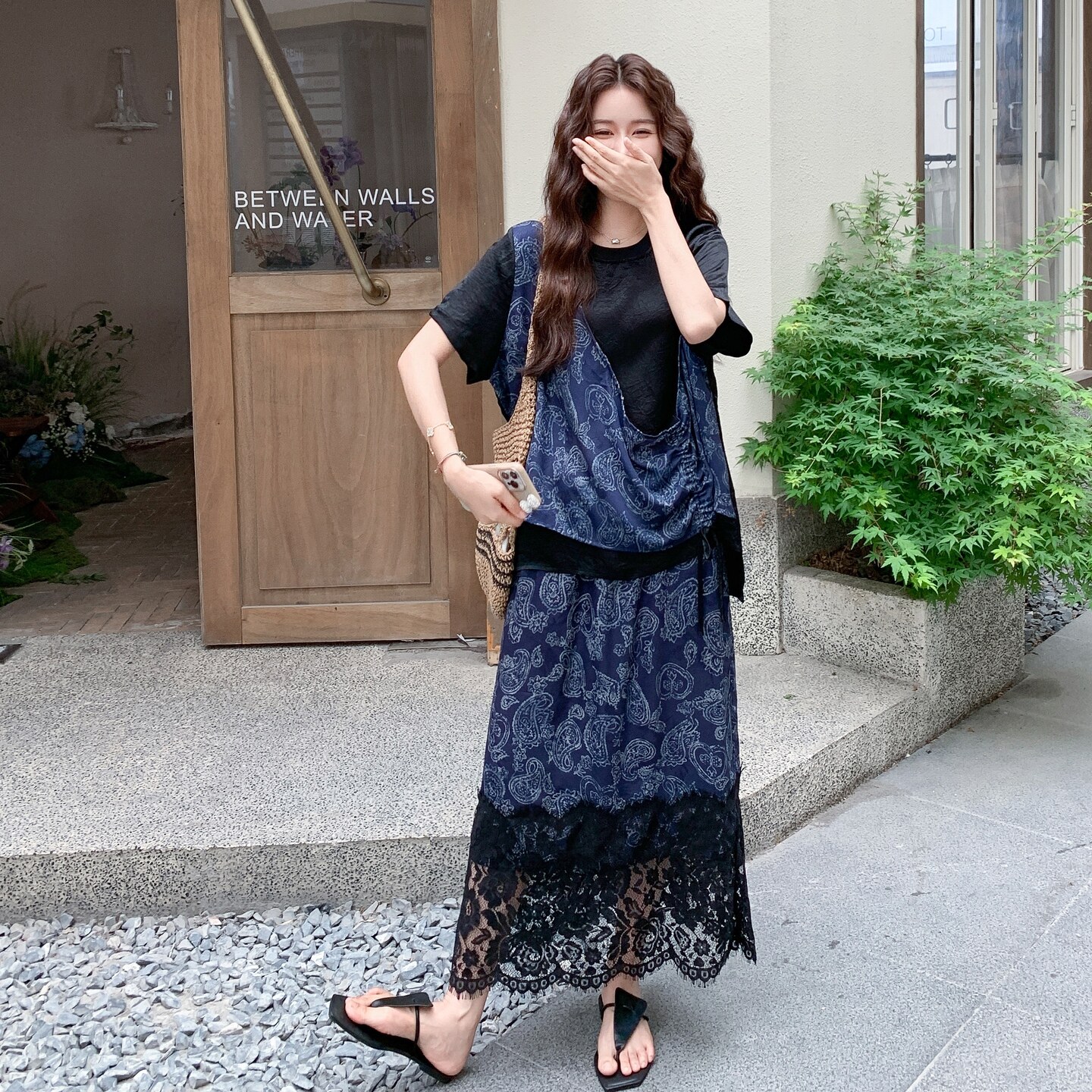 时尚套装连衣裙洋气短袖减龄吊带长款夏装裙子休闲显瘦气质牛仔,女装套装/套裙,2C259