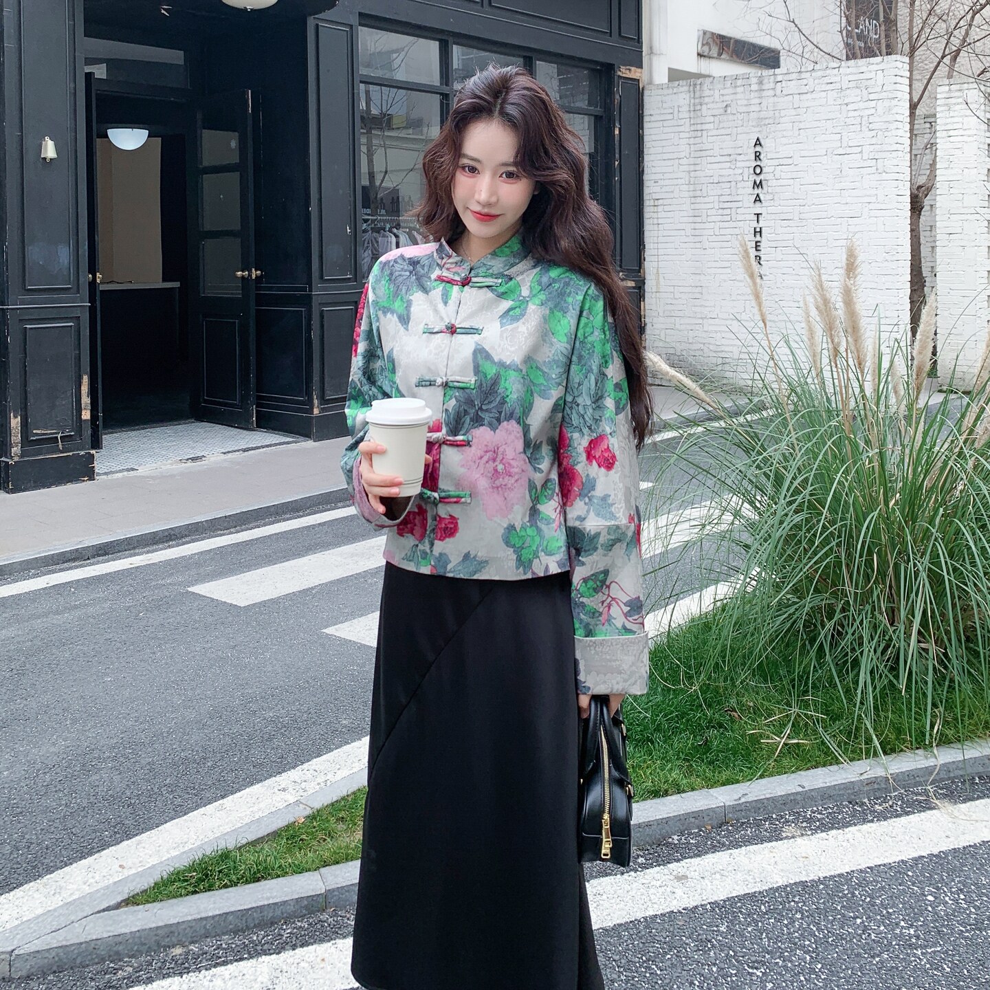 主推新款现货新中式风外套P150-K248,女装短外套,2B140
