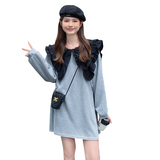 新品面料以下秋季海军领小个子连衣裙2C032853P110K168，女装连衣裙，2C032