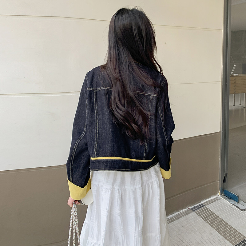 【，现货，新款】牛仔短外套2C215-P125-K185,女装短外套,2C215