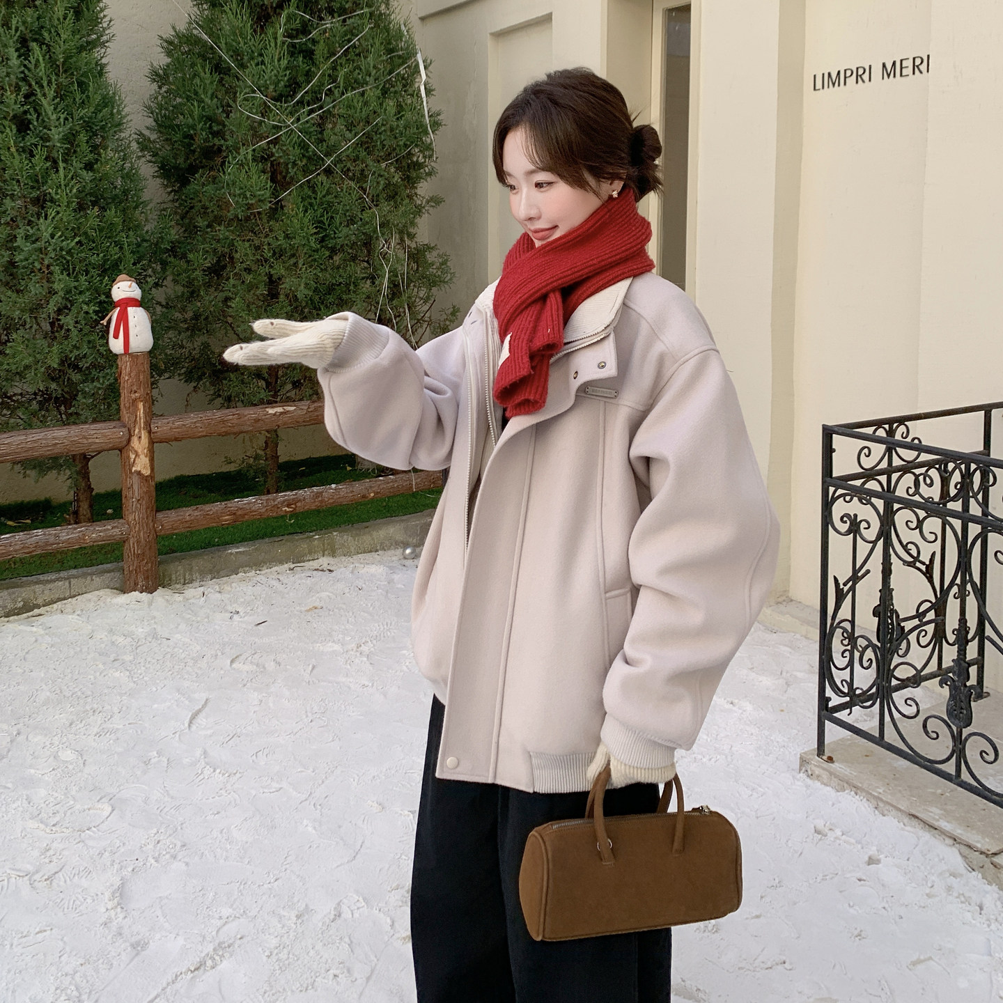 黑色设计感假两件棉服外套2025冬季新款加厚保暖百搭棉袄,女装棉衣/棉服,2D036