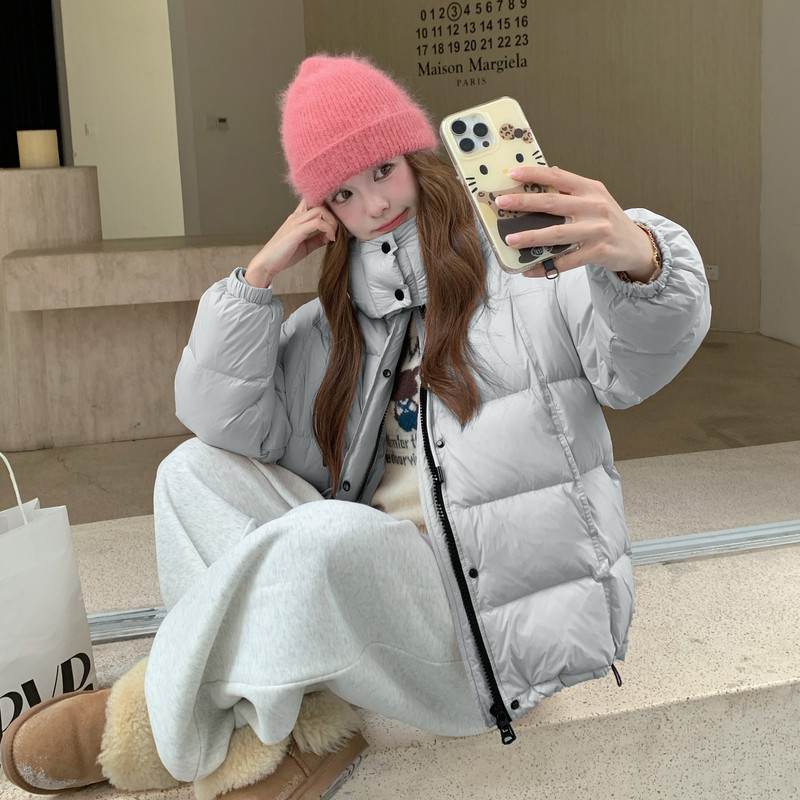 现货新款韩东大门加厚保暖羽绒服百搭连帽面包服女装外套,女装羽绒服,2B114