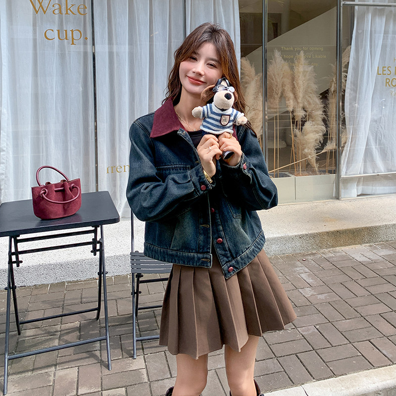 现货2025冬装新款牛仔加绒加厚外套女2C233-8839-P145-K209,女装短外套,2C233