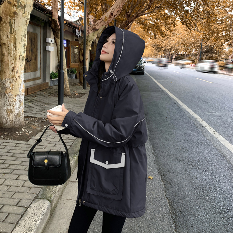 档口现货2025新款女装冬款网红风衣加绒外套266-p170-k248,女装棉衣/棉服,2C266