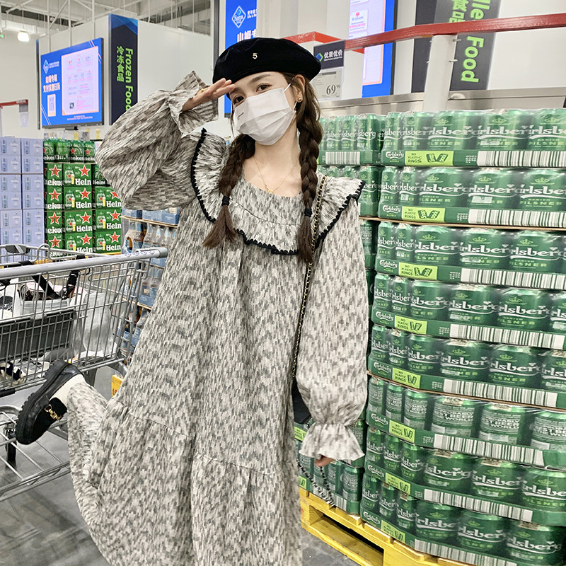 现货 主推 秋季新款水波纹连衣裙 2C032 852 P125 K178图片