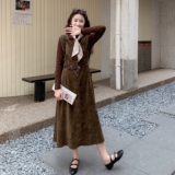 ！现货！时尚针织连衣裙三件套配丝巾2C212-G173-P175-K248，女装套装/套裙，2C212