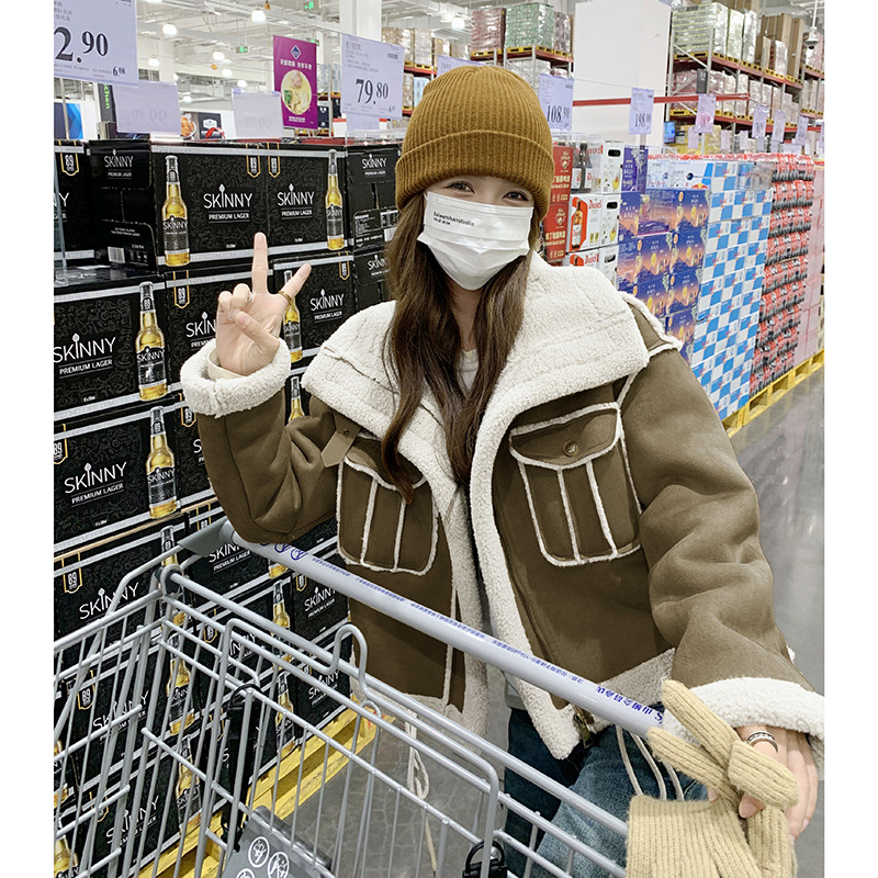 现货！2025冬季新款皮毛一体短款#2C133-929-1-P175-K268图片
