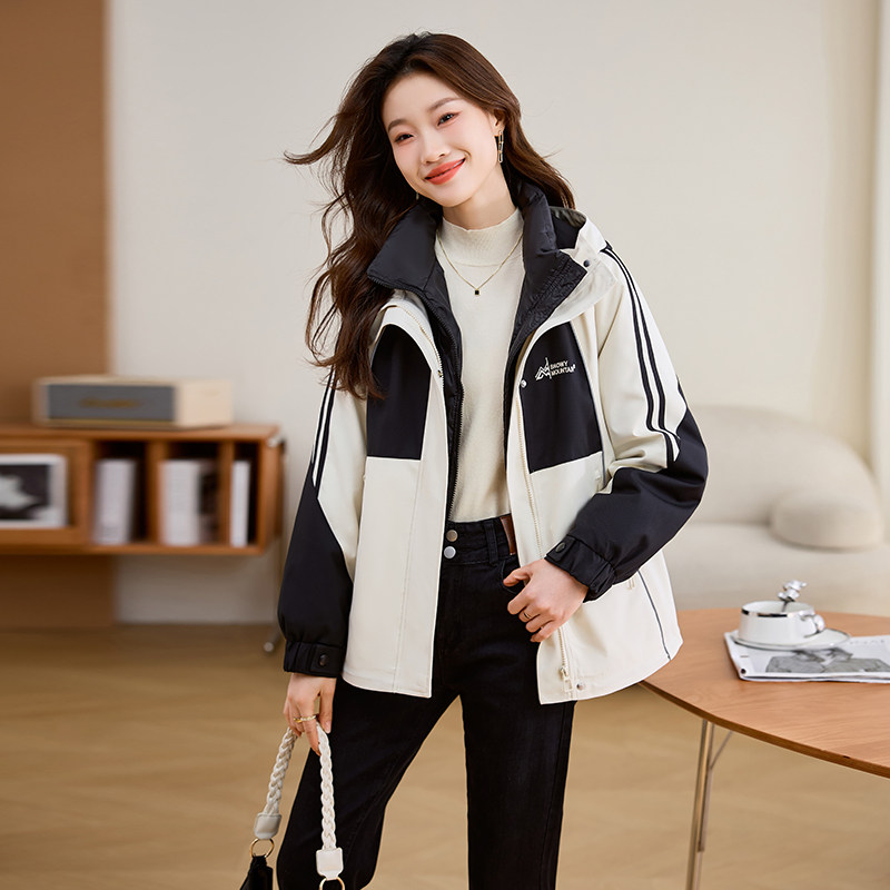 2025年冬季羽绒派克服女潮流时尚款，女装派克服，梦依缘,女装派克服,梦依缘