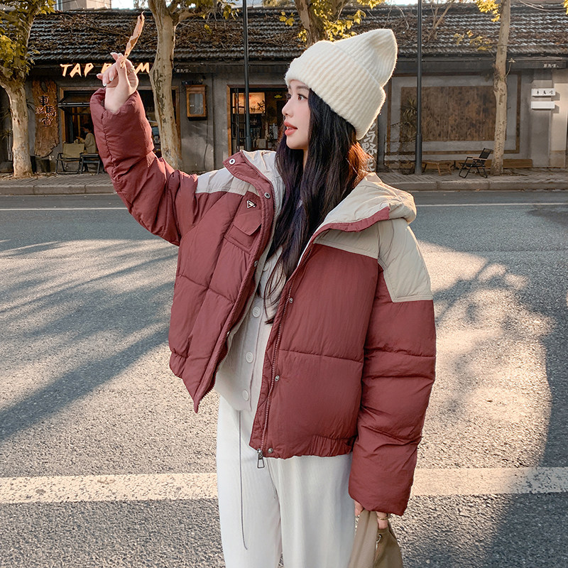 【现货】1C128-A35冬休闲拼接加厚面包服棉服外套P145-K215,女装棉衣/棉服,2D148