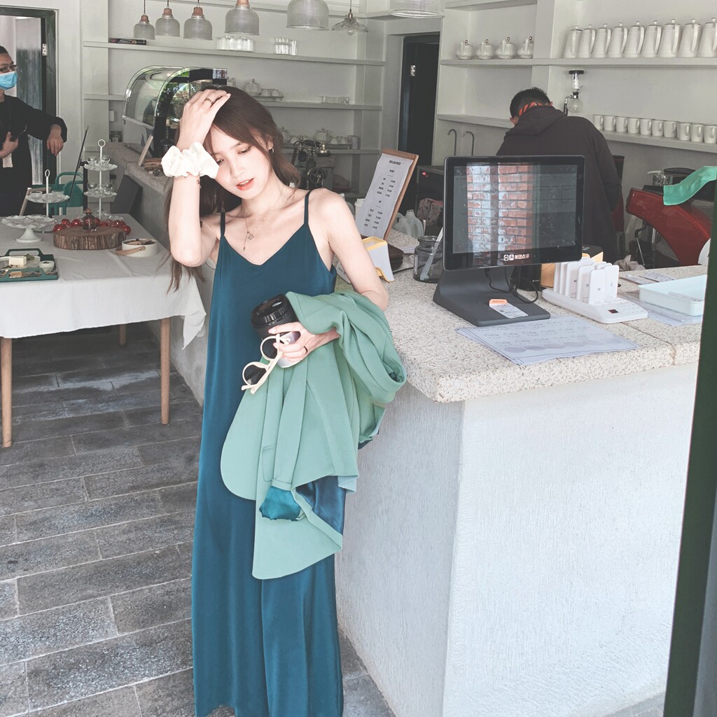 高级感休闲西装外套配吊带连衣裙女春秋2025年新款小西服,女装西装,2C137