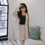 现货！C037707P145K228【2024春秋】西装上衣+百褶裙两件套，女装套装/套裙，2C037