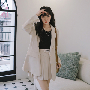 现货！C037 707 P145 K228 【2024 春秋】西装上衣+百褶裙两件套图片