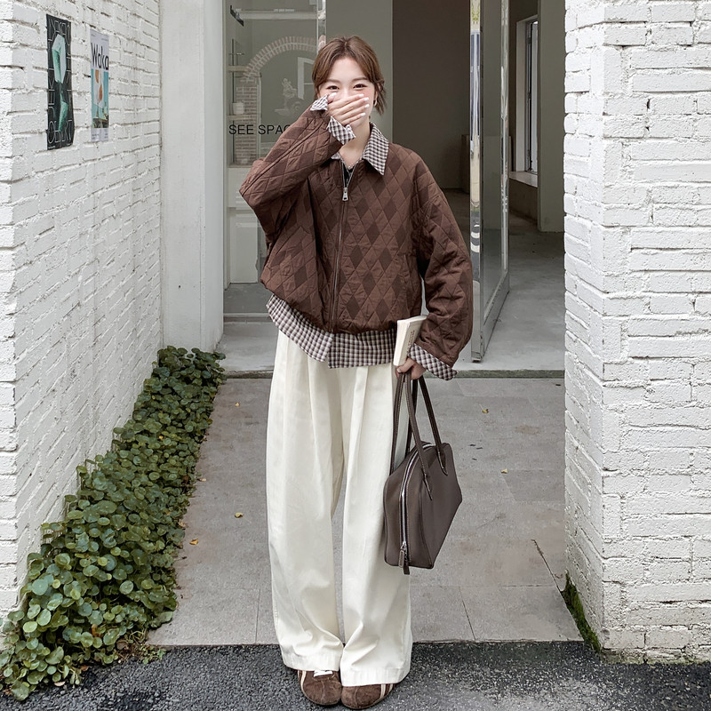 薄棉外套2025秋季新款假两件2C323-8839-175,女装棉衣/棉服,2C323