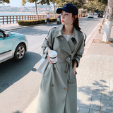 2026秋装新品双排扣中长款通勤风衣2561P165K228，女装风衣，2C103