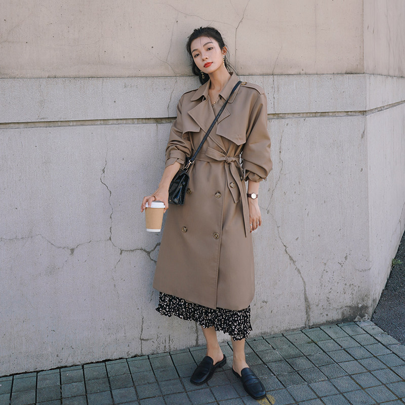 【大货已出】！！！长款风衣外套女C127-269-P140-K198,女装风衣,2C127