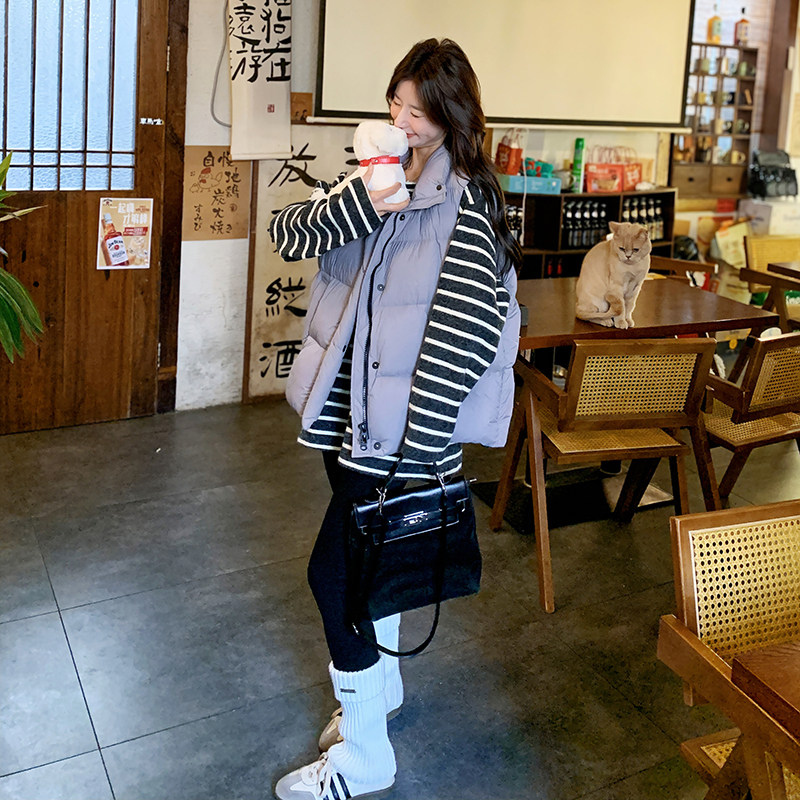 小个子加厚保暖羽绒马甲外套女冬季2025新款流行爆款独特90绒超火,女装羽绒服,2C131