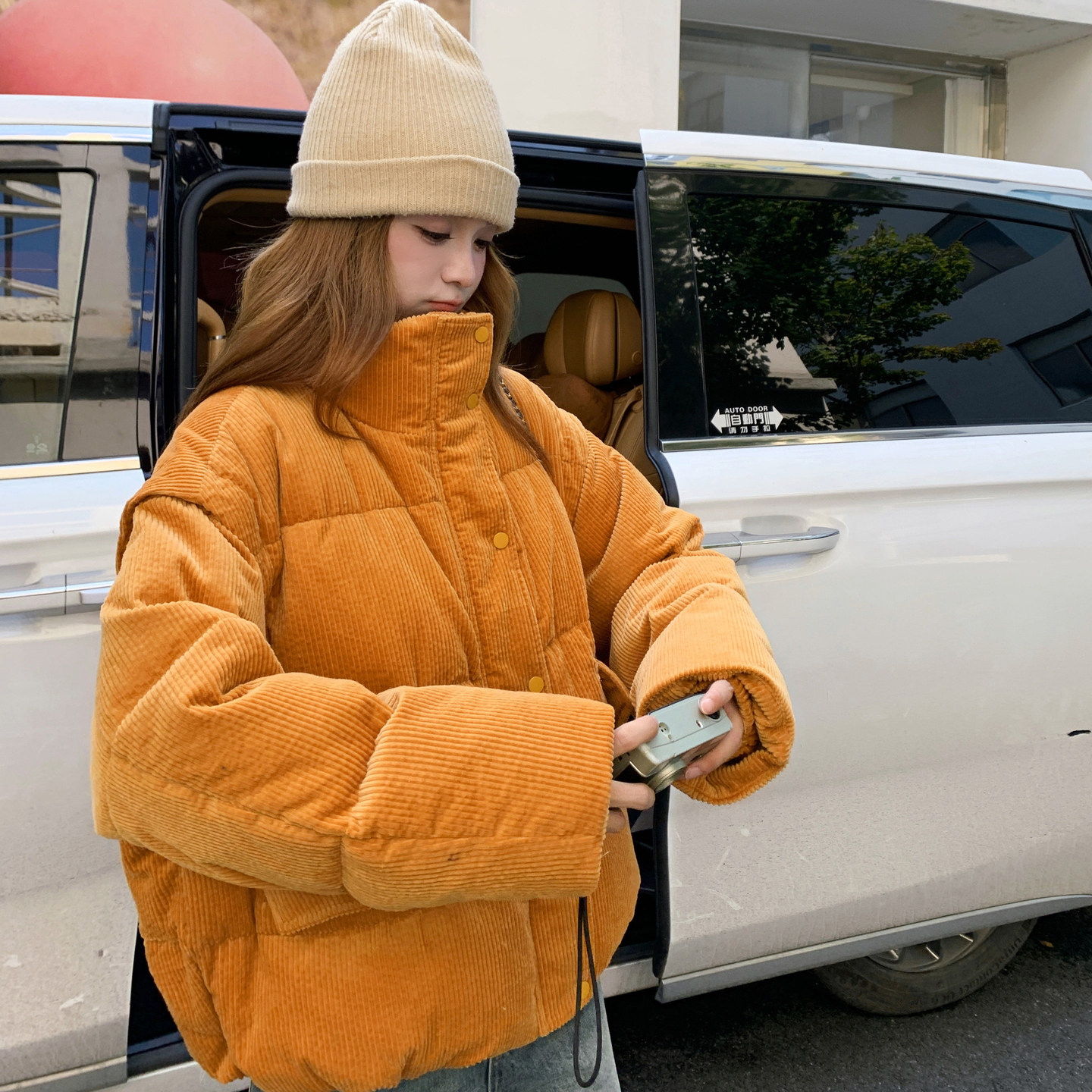 ９０绒！新款灯芯绒加厚羽绒服２C298w418P335K468,女装羽绒服,2C298