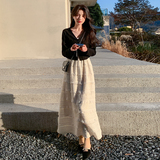 法式赫本风披肩吊带连衣裙套装女夏流行绝美爆款两件套温柔风气质，女装套装/套裙，2C311