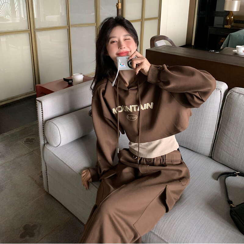 24新款美拉德休闲套装三件套2401p165k238,女装套装/套裙,2D009