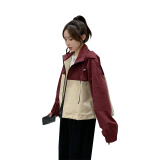现货，设计感时尚撞色炸街宽松连帽短款外套C029-2333P140K198，女装短外套，2C029