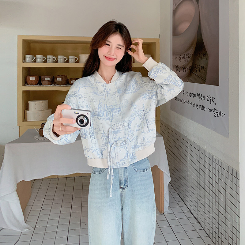 现货有买家秀新品新中式盘扣棒球服外套2C117-1721P125K188,女装短外套,2C117