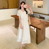 现货！米白色清纯甜美套装裙女夏半身裙两件套5080P135K198，女装连衣裙，2C166