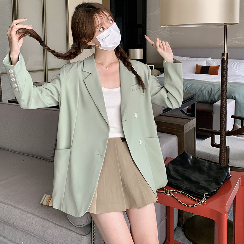 新品已出货！！！高级感廓形西装2C127-8818-P130-K188,女装西装,2C127