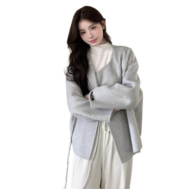 【大货】新中式风双面羊绒70毛2C200-Y605-P275-K378,女装毛呢外套,2C200