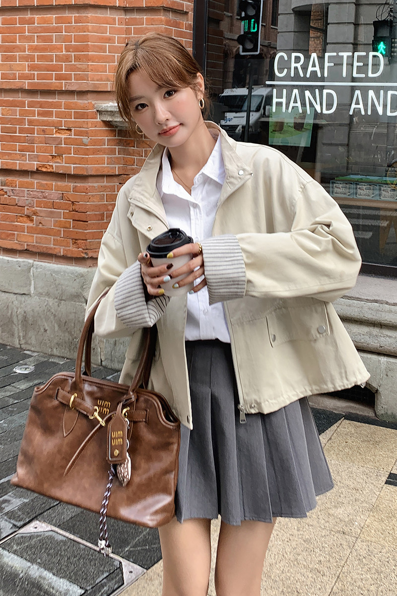 现货小个子短款工装外套2C206-L21-P135-K188,女装短外套,2C206