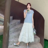 现货:夏装新款时尚百搭针织上衣半身裙两件套2C13-8852P135K208，女装套装/套裙，2C135