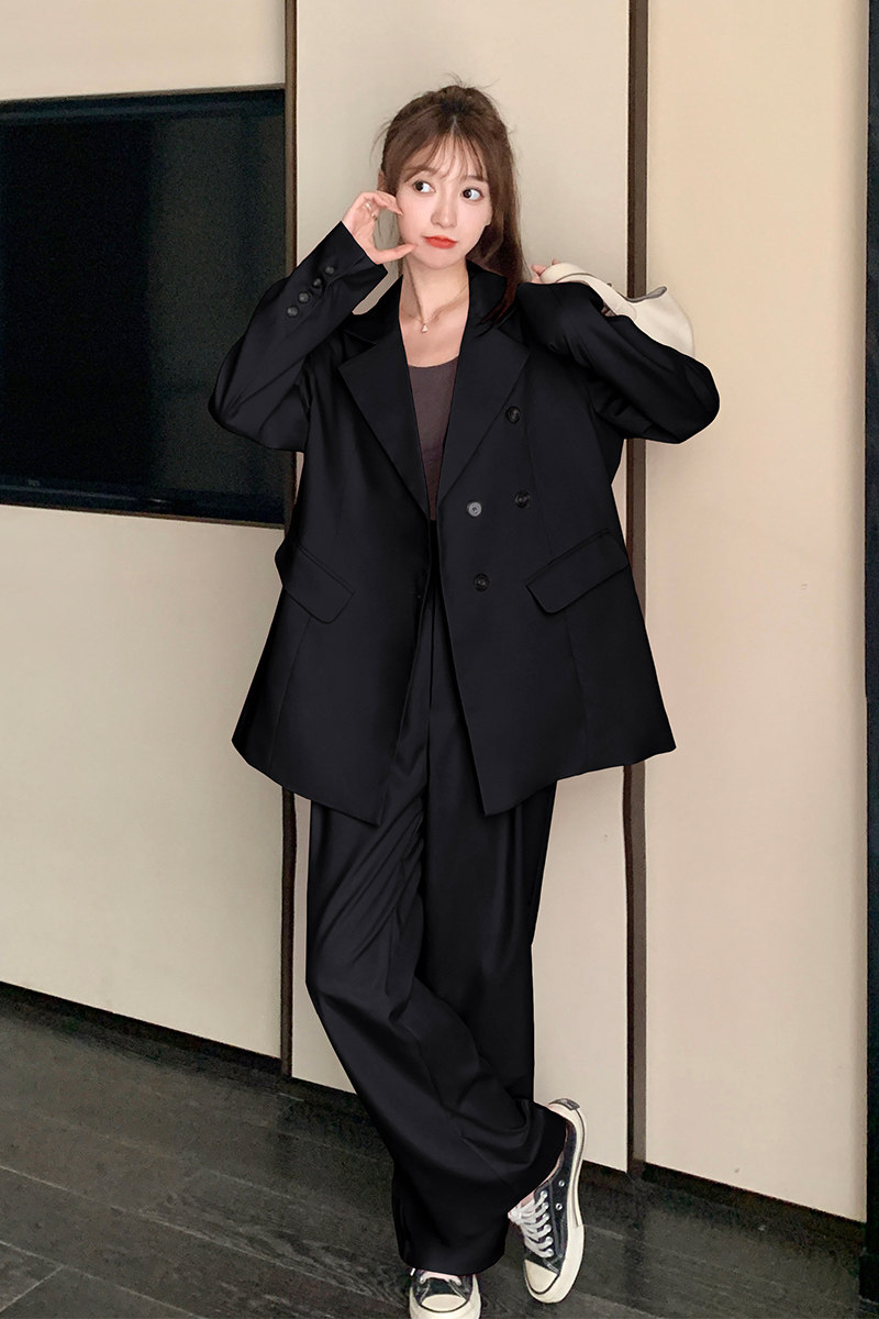 2025秋装新款时尚百搭西装休闲裤两件套002-2389P188控318,女装套装/套裙,2C292