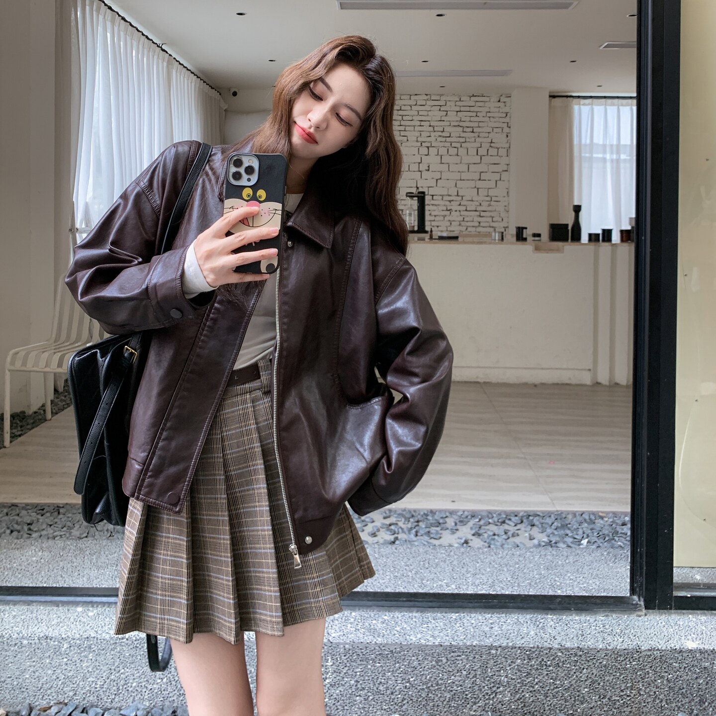 2C217现货皮衣外套款号8058P145K218,女装皮衣,2C217