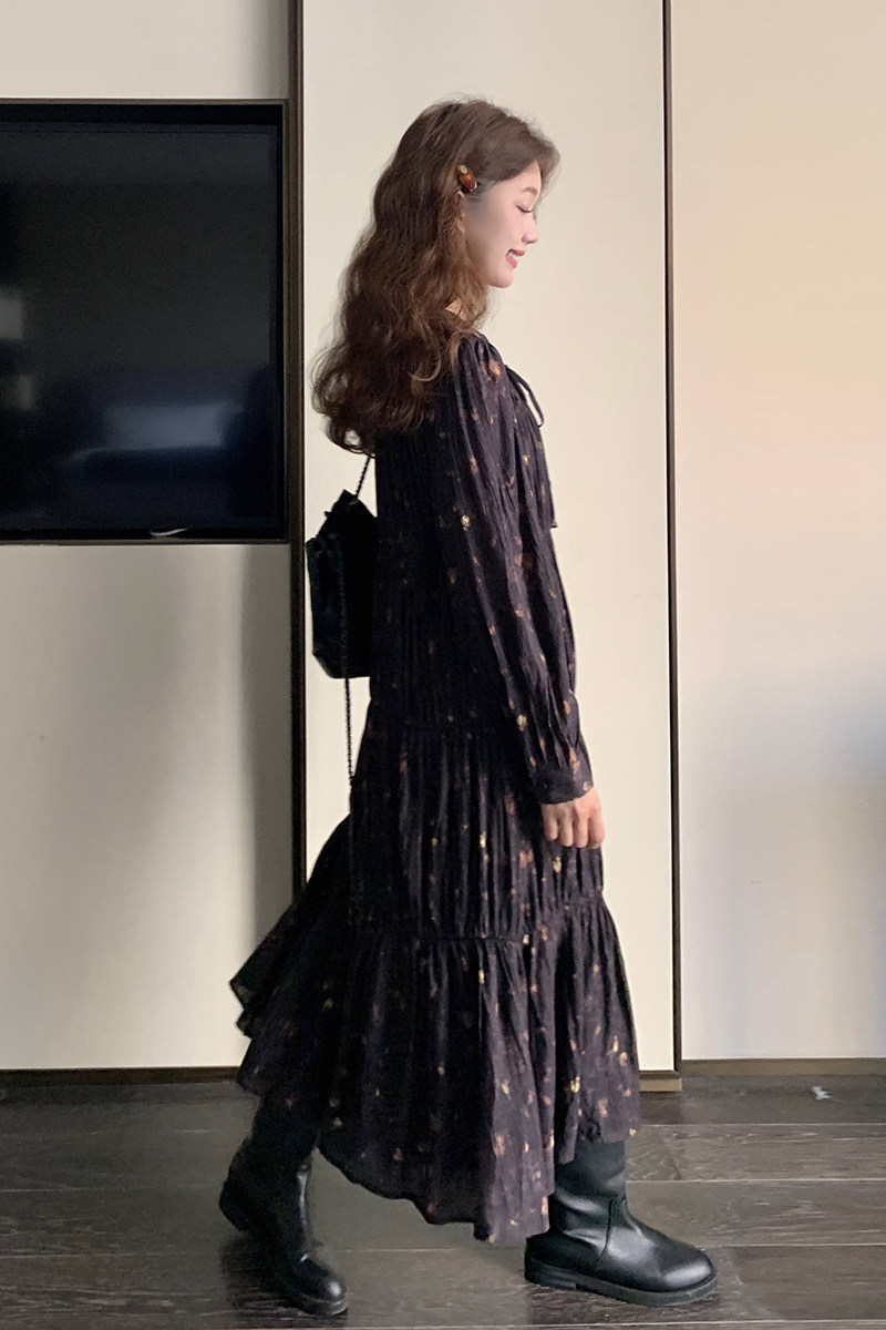 定制~~！！压褶法式气质打底V领P165238,女装连衣裙,2C262