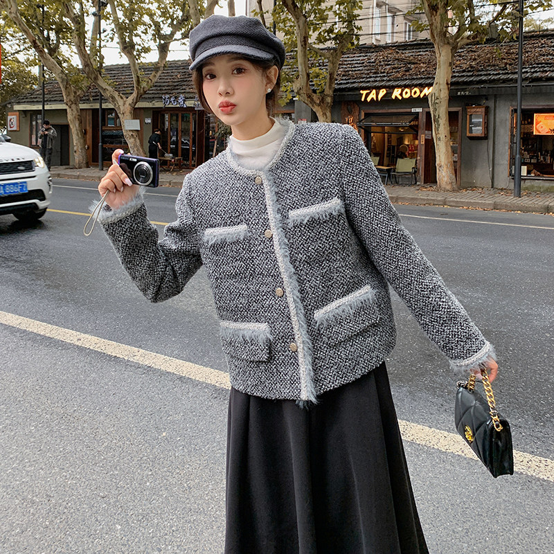 主推现货2025冬季小个子小香羽绒外套2C057-9939-P245-K348,女装羽绒服,2C057