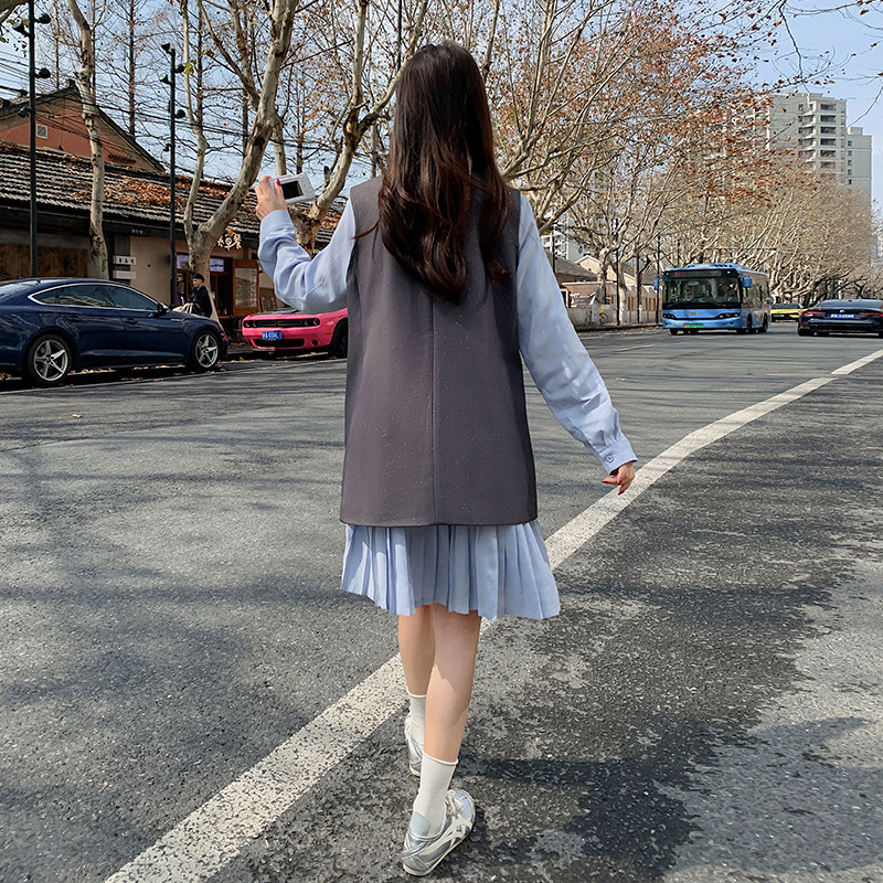 【两件套】衬衫连衣裙两件套2C215-P180-K250,女装套装/套裙,2C215