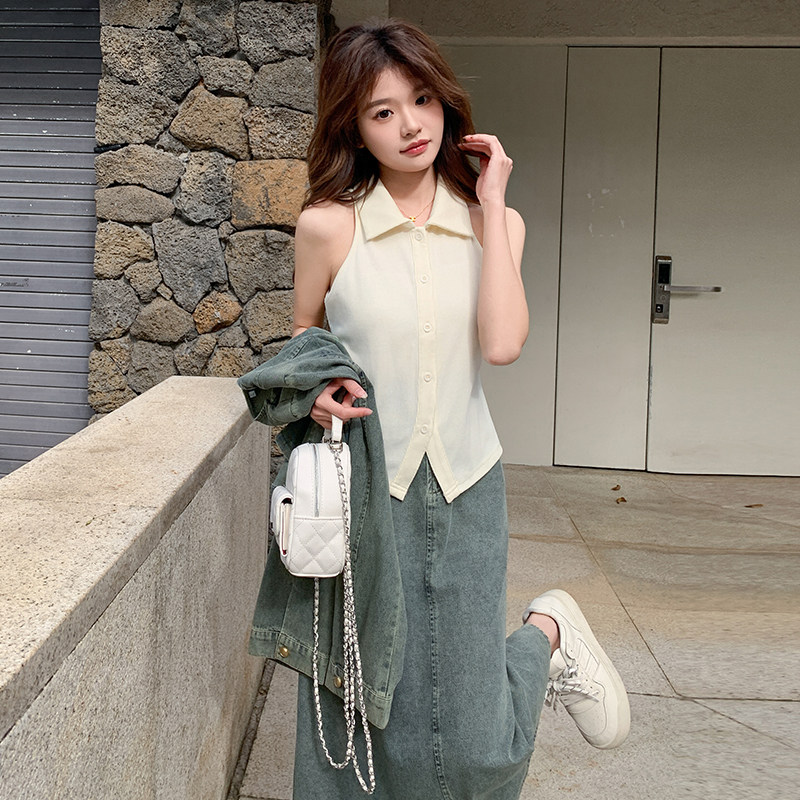 新款2026春季牛仔半身裙三件套2519-P175-K248,女装套装/套裙,2C057