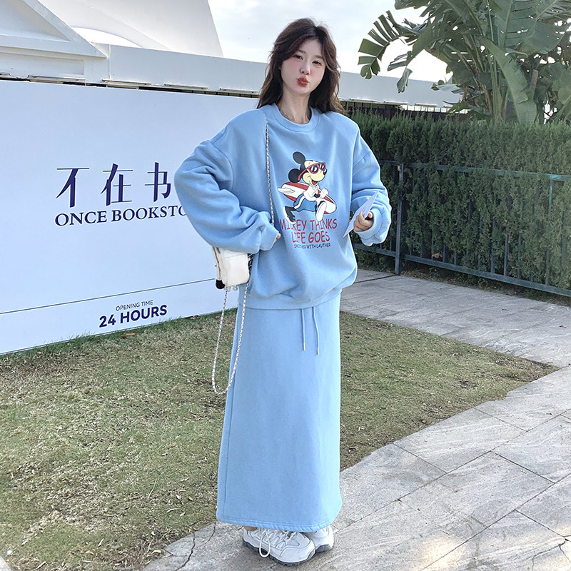 ：新款春装运动休闲宽松版两件套装裙2C135-6867P165K248,女装套装/套裙,2C135