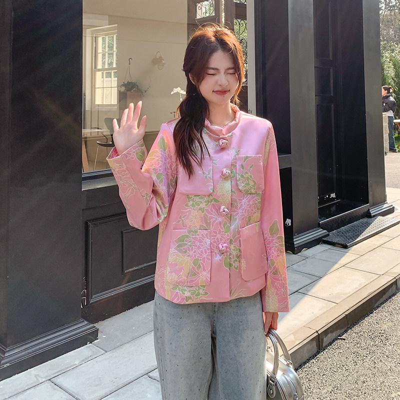 现货新款2026春季新款新中式小香外套2C230-2315P155K238,女装短外套,2C230