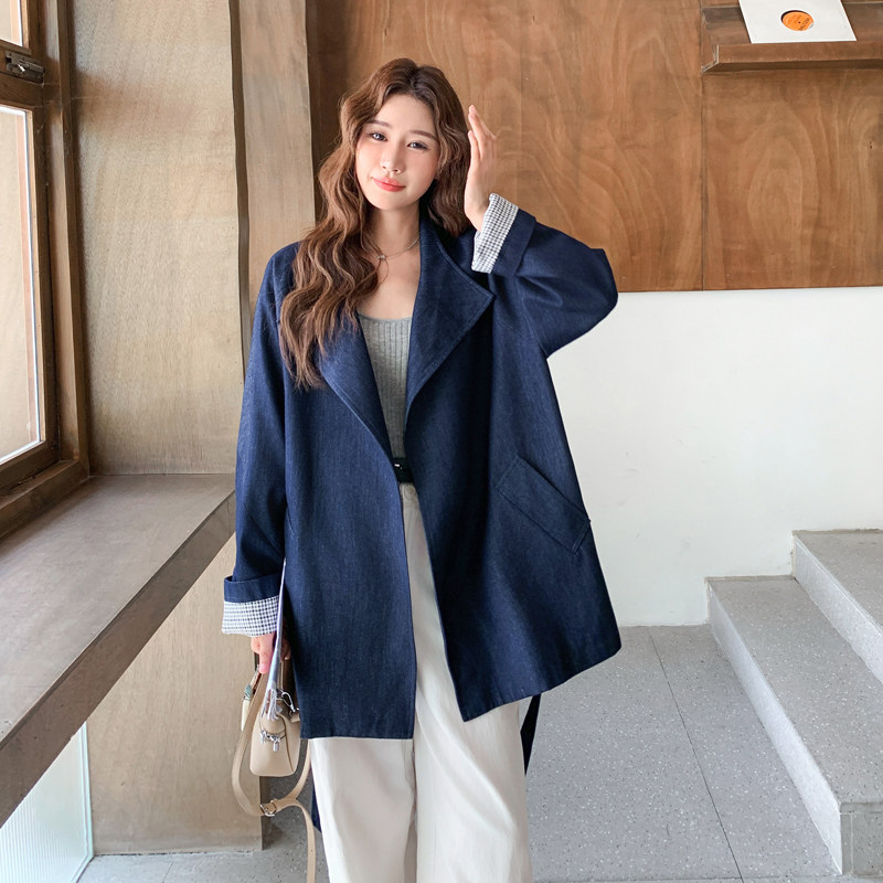 秋装新款牛仔风衣2C092-98631-P170-K278,女装风衣,2C092