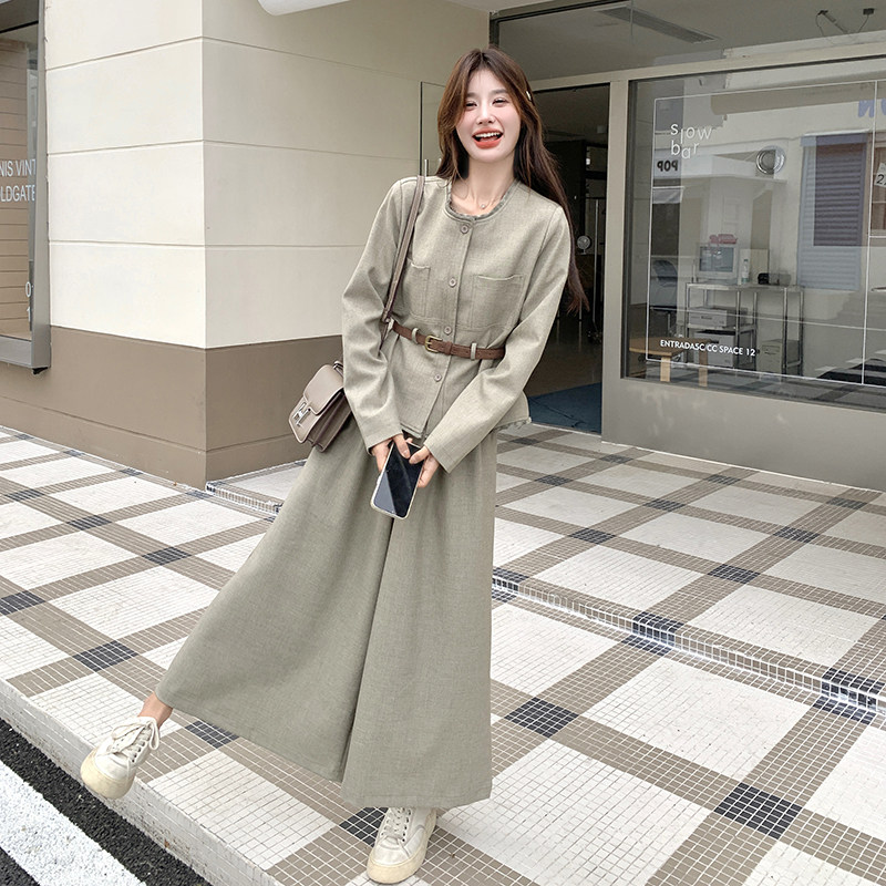 【2025现货】套装外套+阔腿裤赠皮带2C277-7706-P175-K238,女装套装/套裙,2C277
